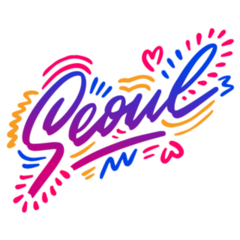 Seoul Decorative Font Sticker