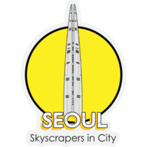 Seoul Skyscrapers Sticker