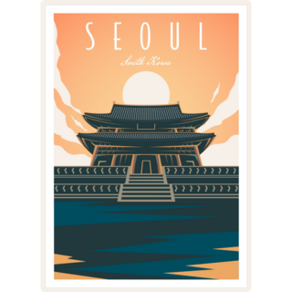 Seoul Sunny Korea Sticker