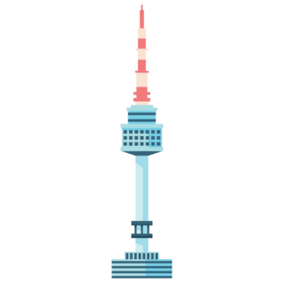 Seoul Tower Korea Sticker