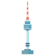 Seoul Tower Korea Sticker