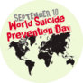 September 10 Suicide Prevention Day Map Sticker