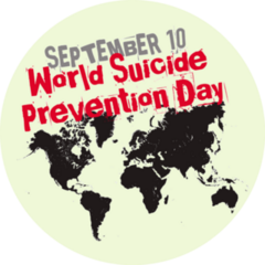 September 10 Suicide Prevention Day Map Sticker