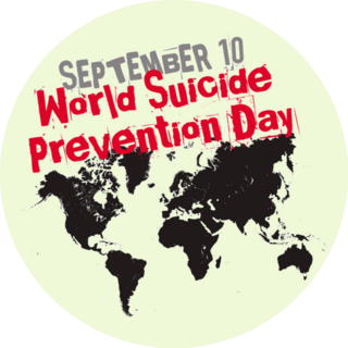 September 10 Suicide Prevention Day Map Sticker