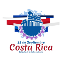 September 15, Costa Rica Sticker