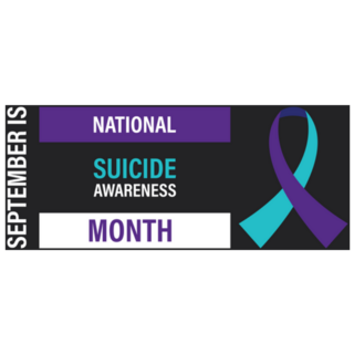 September Is National Suicide Awareness Month Banner Sticker