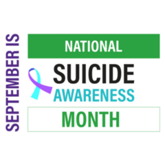 September Is National Suicide Awareness Month Banner Sticker