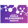 September Is World Alzheimers Month Banner Sticker