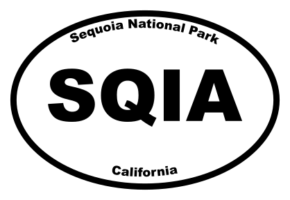 Sequoia National Park Oval Sticker