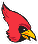 Serious Cardinal Mascot Sticker