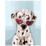 Serious Fashion Dalmatian Sticker