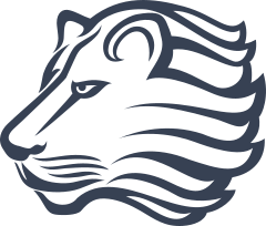 Serious Lion Head Sticker