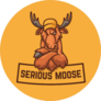 Serious Moose Logo Sticker