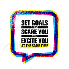 Set Goals that Scare You Sticker