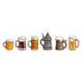 Set Of Beer Mugs Oktoberfest Stein Sticker