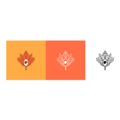 Set Of Canada Maple Eye Logos Sticker