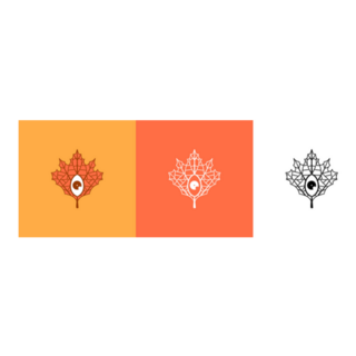 Set Of Canada Maple Eye Logos Sticker