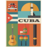 Set Of Cuba Icons Sticker
