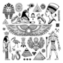 Set Of Egypt Symbols And Objects Sticker