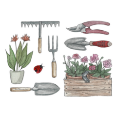 Set Of Garden Elements Sticker