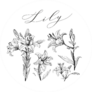 Set Of Hand-drawn Flowers Lily Sticker