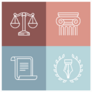Set Of Juridical And Legal Logos And Signs Sticker