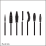 Set of Mascara Brushes Sticker