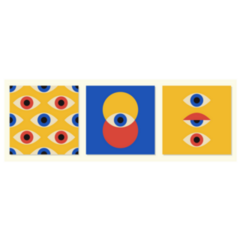 Set Of Minimal Eyes Sticker