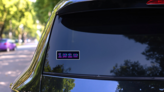 Set of Neon Icons for Virtual Reality Sticker on a Rear Car Window (New) example