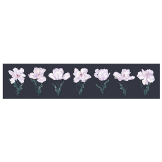 Set Of Realistic Spring White Tulip Flowers Netherlands Sticker