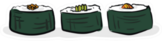 Set Of Sushi Rolls Sticker