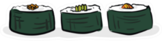 Set Of Sushi Rolls Sticker