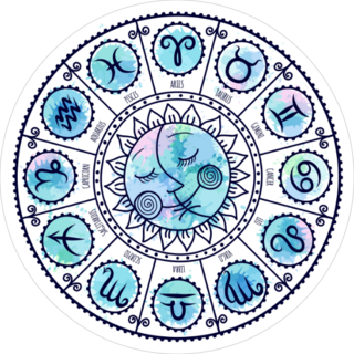 Set Of Symbol Zodiac Signs Sticker