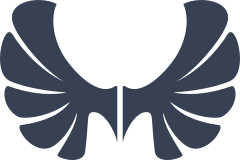 Set Of Wings With Rounded Edges Sticker