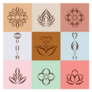 Set Of Yoga Icons Sticker