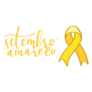 Setembro Amarelo - Yellow September In Portuguese Ribbon Sticker