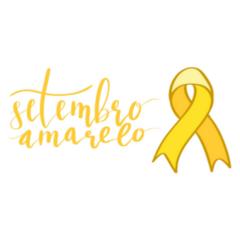 Setembro Amarelo - Yellow September In Portuguese Ribbon Sticker