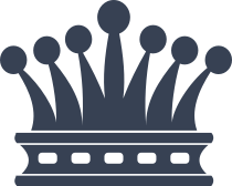 Seven Point Crown Sticker