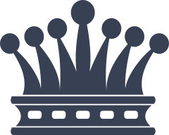 Seven Point Crown Sticker