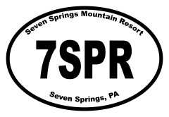 Seven Springs Mountain Resort Oval Sticker