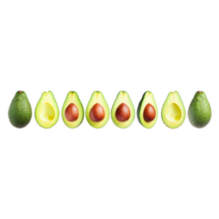 Several Avocados Whole And Cut Sticker