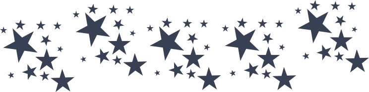 Several Different Sized Stars Border Sticker