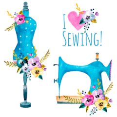 Sewing Love Sticker Sheet
