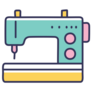 Sewing Machine Icon Sticker