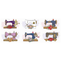 Sewing Machine Sticker Sheet