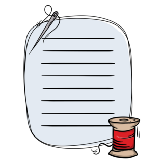 Sewing Notepad Sticker