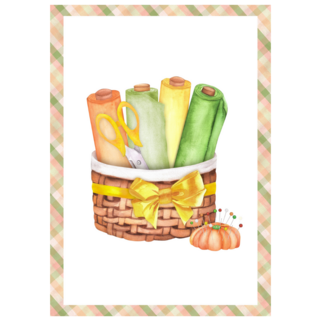 Sewing Postcard Sticker