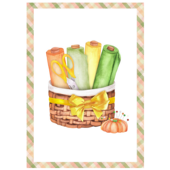 Sewing Postcard Sticker