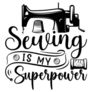 Sewing Superpower Sticker