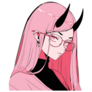 Sexy Anime Devil Girl Sticker
